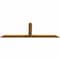 Ekena Millwork Portland Rough Sawn Timber Gable Bracket, Western Red Cedar, 108"W x 36"H x 2"D x 6"F, 8/12 Pitch GBW108X36X0206POR00RWR - alternate 5
